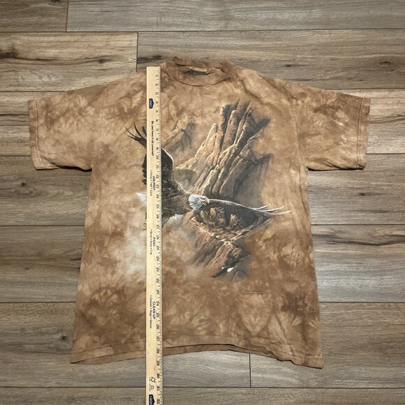VTG The Mountain Soaring Eagle Graphic T Shirt Adult SZ LARGE Brown 1997 90s - Picture 5 of 10